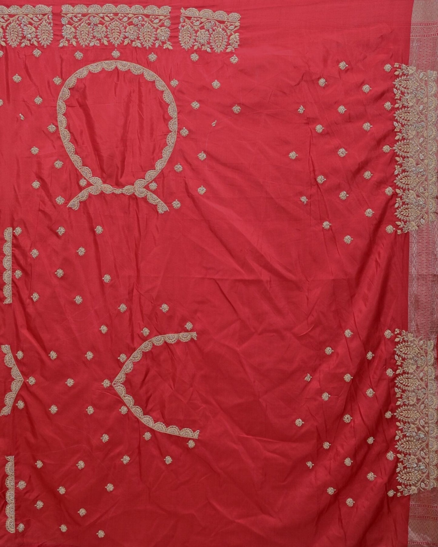 Red Benarasi Silk Saree image 5
