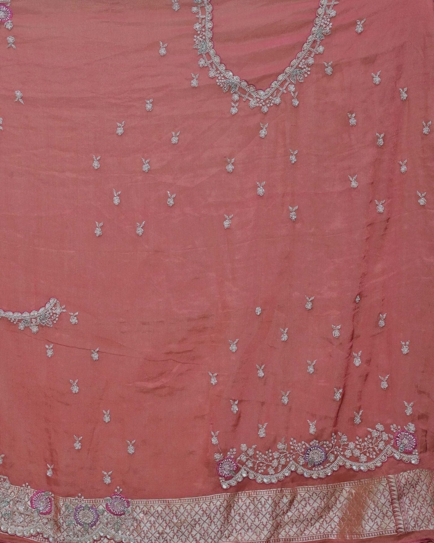 Falsa Tissue Khaddi Saree image 5