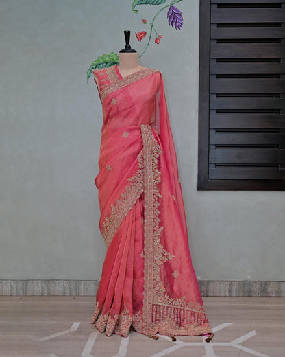 Rani Tissue saree image 4