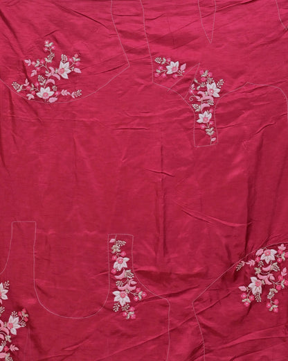 Pink Organza Saree image 5