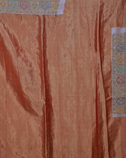 Multi-Line Tissue Saree with Multi-Coloured Border image 5