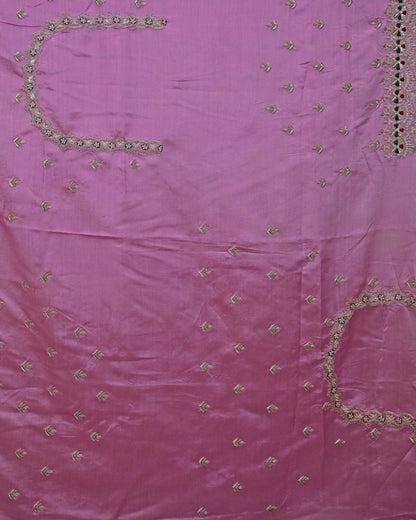 Shaded Pink Stripe Tissue Saree image 5