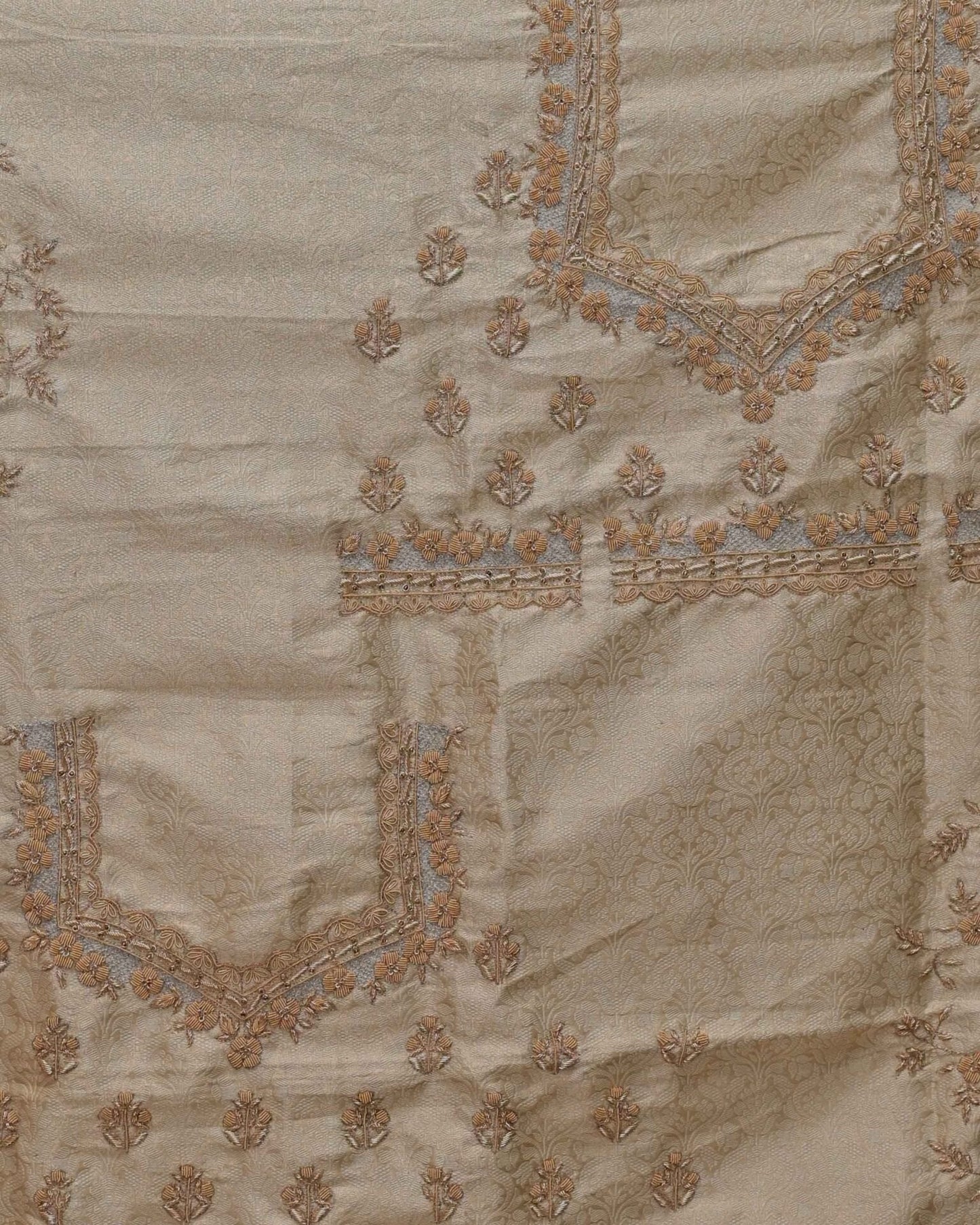 Tissue Saree with Abstract Border image 5