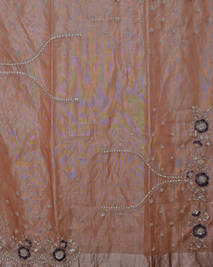 Chanderi Tissue Saree with Booty Work image 2