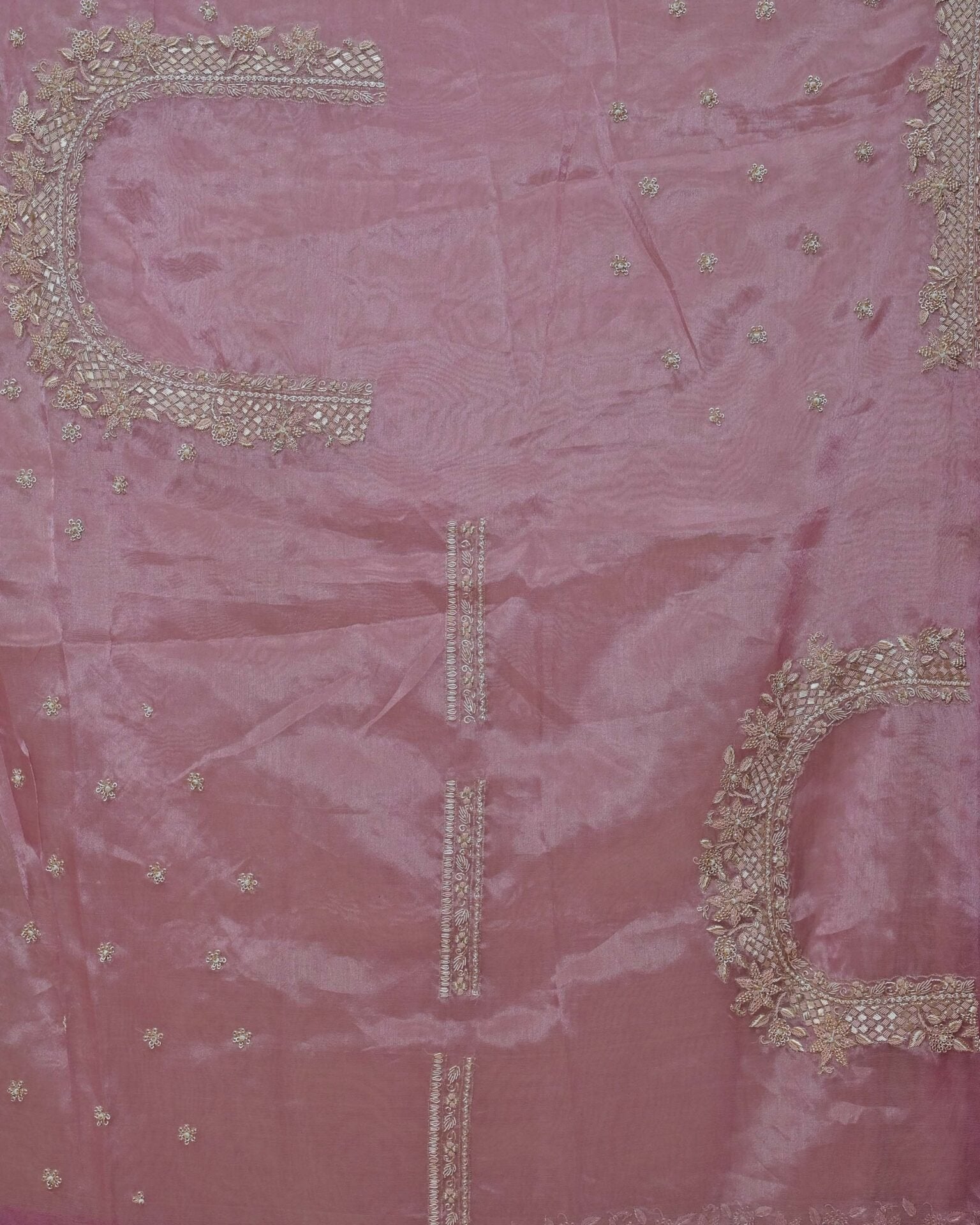 Pink Tissue Saree image 5