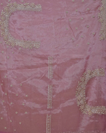 Pink Tissue Saree image 5