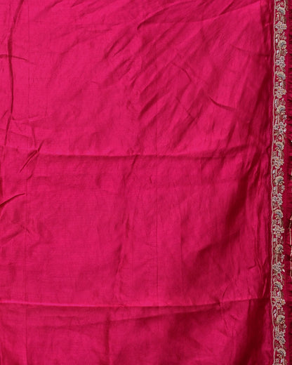 Pink Leheriya Saree with Astam Manna Border image 5