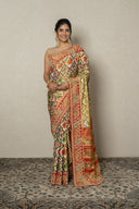 Tissue Patola Silk Saree With Traditional Motifs