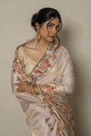Banarasi Soft Silk Tissue Saree With Baraati Border