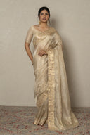 Soft Weave Tissue With Mukaish Border