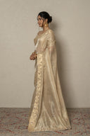 Soft Weave Tissue With Mukaish Border