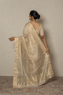 Soft Weave Tissue With Mukaish Border