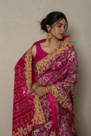 Ranii Pink Patola Saree With Zardozi Work