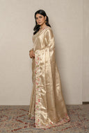 Classic Champagne Gold with Floral Border