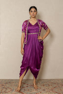 Modal silk dhoti Dress with Ghatchola Jacket