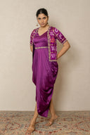 Modal silk dhoti Dress with Ghatchola Jacket