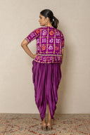 Modal silk dhoti Dress with Ghatchola Jacket