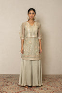 Sage Green gota Embroidered Kurta Set with Dupatta