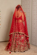 Red Silk Lehenga Set