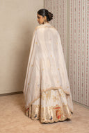 Golden Tissue Peacock Lehenga Set