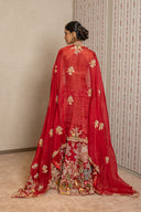 Cherry Red Bridal Lehenga