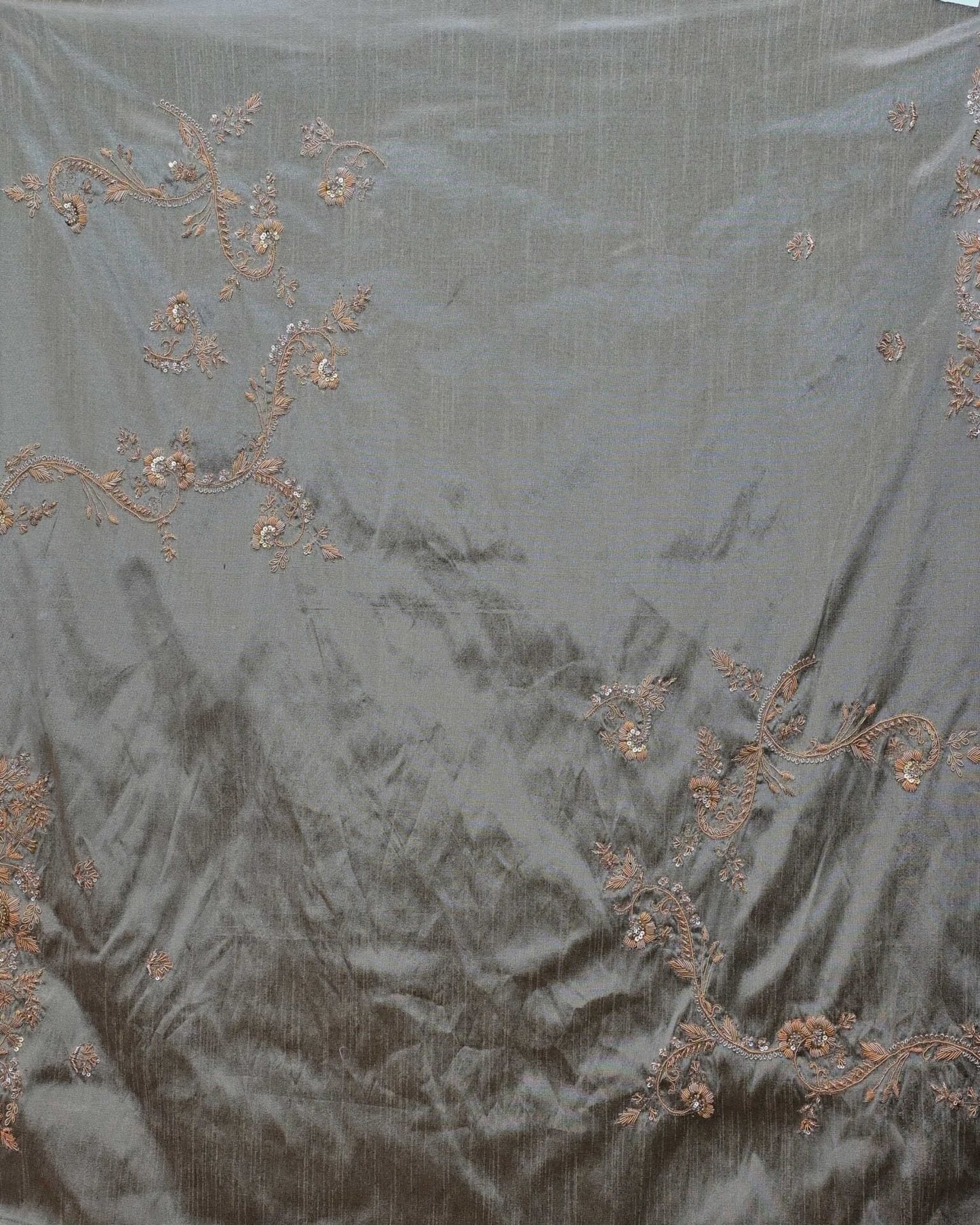 Tissue Weave Saree with Double Border image 5