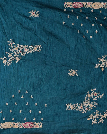 Green Shaded Bandhani Saree image 5