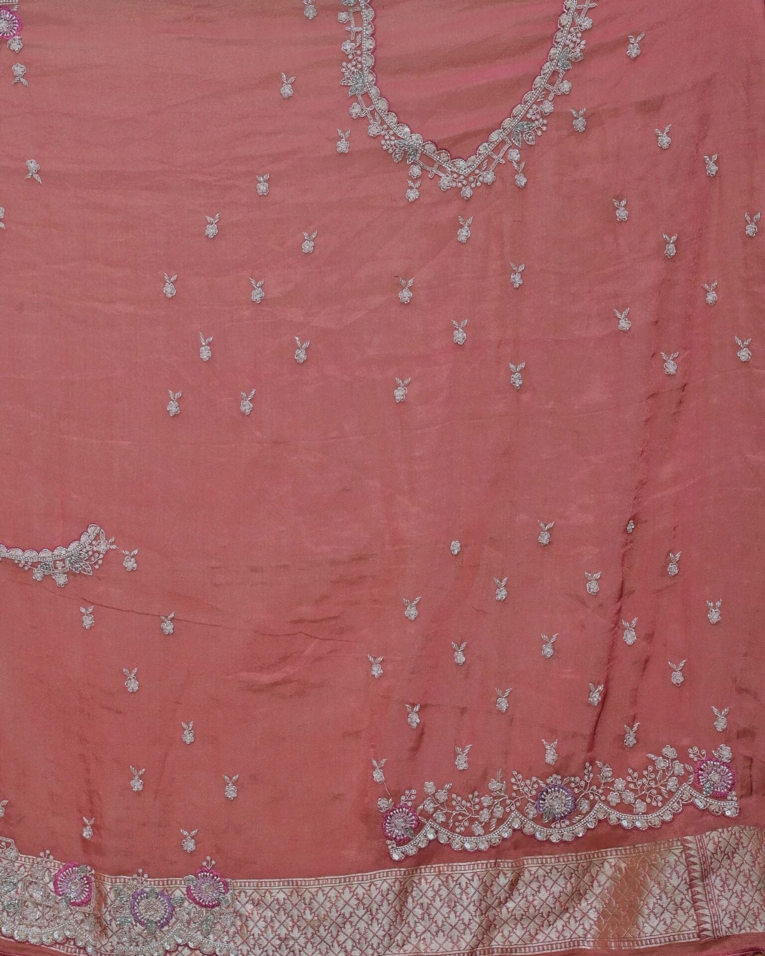 Falsa Tissue Khaddi Saree image 5
