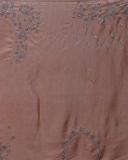 Peach Organza Saree image 5
