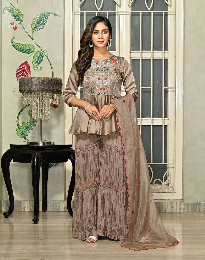 Sharara Suit Buy Latest Designer Sharara Dress Online  Kreeva